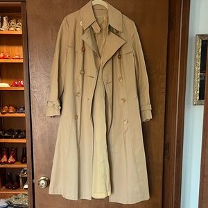 Vintage Butterscotch Cotton Trench Sz M